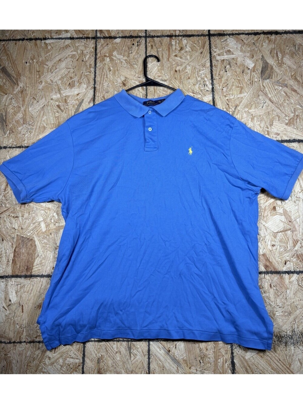 Polo Ralph Lauren Classic Fit Polo Shirt Adult XXL/TG Blue Short Sleeve 1/4 But